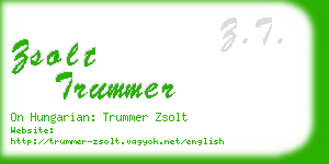 zsolt trummer business card